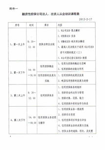 云南省新設融資性擔保公司法人及出資人擔保知識培訓計劃（云擔協字〔2012〕3號）解讀
